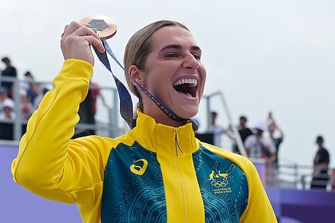Bronze medal winner Natalya Diehm